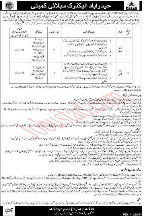 HESCOM New Govt Jobs In Hyderabad December 2024