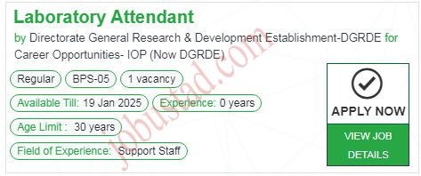 New Govt Jobs Laboratory Attendant In Rawalpindi January 2025